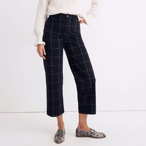 Madewell Wide Leg Slim Emmet Crop Pant